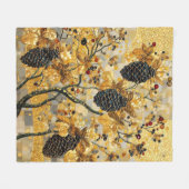 gustav klimt Rustic Pinecone Holiday Winter Bathro Fleecedecke (Vorderseite (Horizontal))