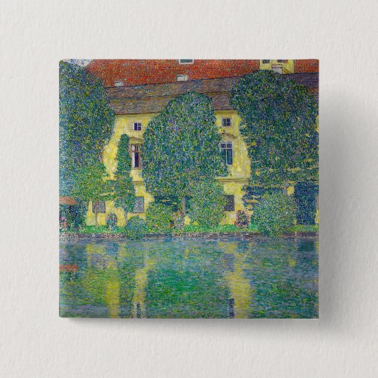 Gustav Klimt - Schloss Kammer am Attersee III Button (Vorderseite)