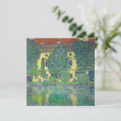 Gustav Klimt - Schloss Kammer am Attersee III Dankeskarte (Stehend Vorderseite)