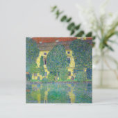 Gustav Klimt - Schloss Kammer am Attersee III Einladung (Stehend Vorderseite)