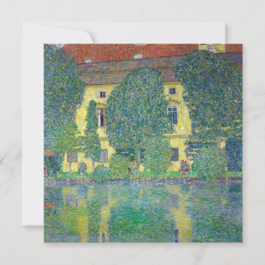 Gustav Klimt - Schloss Kammer am Attersee III Einladung (Vorderseite)