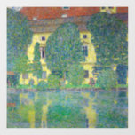 Gustav Klimt - Schloss Kammer am Attersee III Fensteraufkleber<br><div class="desc">Schloss Kammer am Attersee III - Gustav Klimt,  Öl auf Leinwand,  1910</div>