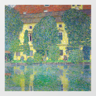 Gustav Klimt - Schloss Kammer am Attersee III Fensteraufkleber