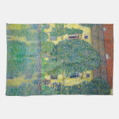 Gustav Klimt - Schloss Kammer am Attersee III Geschirrtuch (Horizontal)