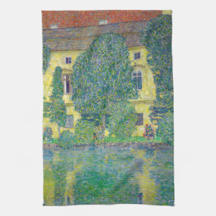 Gustav Klimt - Schloss Kammer am Attersee III Geschirrtuch
