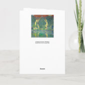 Gustav Klimt - Schloss Kammer am Attersee III Karte (Rückseite)