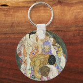 Gustav Klimt - Schlüsselkette für Leben und Tod Schlüsselanhänger (Vorderseite)
