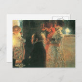 Gustav Klimt- Schubert am Piano II Postkarte (Vorne/Hinten)