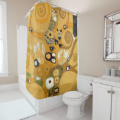 Gustav Klimt-Schüssel in einem Baum Duschvorhang (Beispiel)