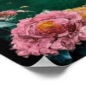 Gustav Klimt Schwarze Katze Im Blumengarten, Katze Poster (Ecke)