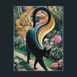 Gustav Klimt Schwarze Katze Im Blumengarten, Katze Postkarte<br><div class="desc">Gustav Klimt Schwarze Niedliche Katze In einem Blumengarten, Kat Art Poster Eine schwarze Katze, die im Sonnenlicht glänzt, sitzt in einem Feld von farbenfrohen Wildblumen. Neugier füllt die Augen einer schwarzen Katze auf einer Wiese, die von lebhaften Blüten überwältigt ist. Gustav Klimt (1862-1918) war ein prominenter österreichischer symbolischer Maler und...</div>