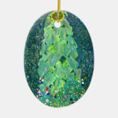 Gustav Klimt: Sonnenblume Keramik Ornament (Vorne)