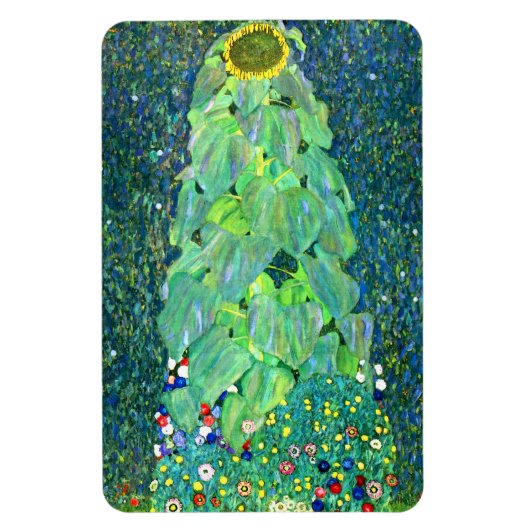 Gustav Klimt: Sonnenblume Magnet (Vertikal)