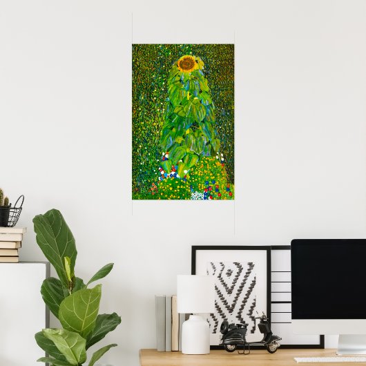 Gustav Klimt Sonnenblume Poster (Heimbüro)