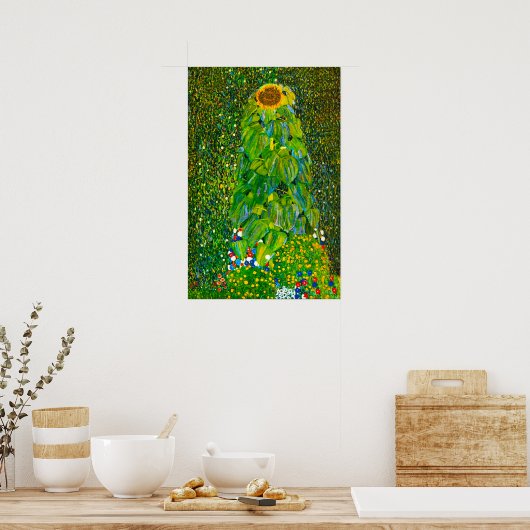 Gustav Klimt Sonnenblume Poster (Küche)