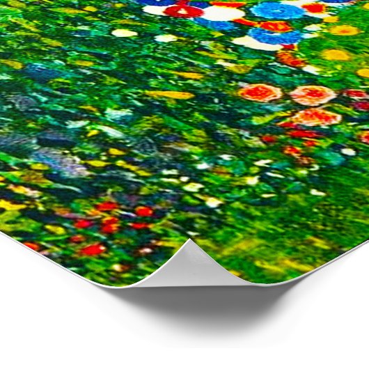 Gustav Klimt Sonnenblume Poster (Ecke)