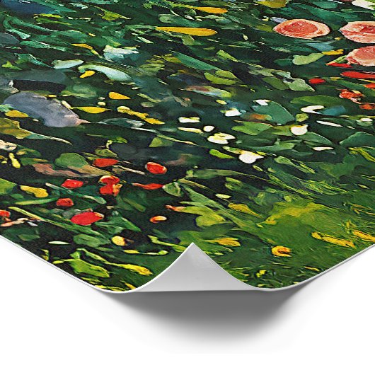 Gustav Klimt Sonnenblume Poster (Ecke)