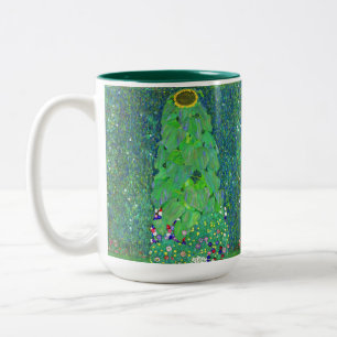 Gustav Klimt Sonnenblume Zweifarbige Tasse