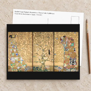 Gustav Klimt - Stoclet-Fries Baum des Lebens Postkarte