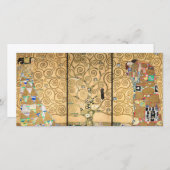 Gustav Klimt - Stoclet Frieze Tree of Life Dankeskarte (Vorne/Hinten)