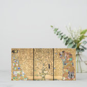 Gustav Klimt - Stoclet Frieze Tree of Life Dankeskarte (Stehend Vorderseite)