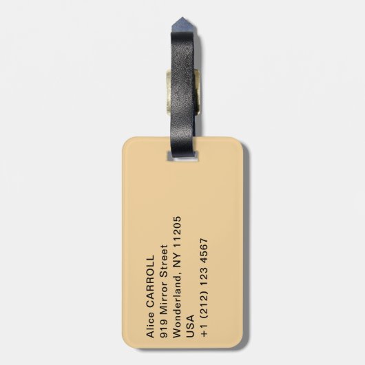 Gustav Klimt - Stoclet Frieze Tree of Life Gepäckanhänger (Rückseite vertikal)