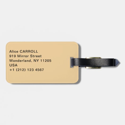 Gustav Klimt - Stoclet Frieze Tree of Life Gepäckanhänger (Rückseite horizontal)