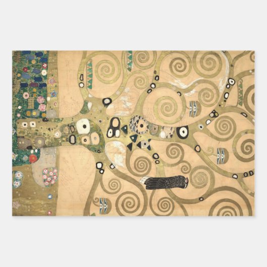 Gustav Klimt - Stoclet Frieze Tree of Life Geschenkpapier Set (Vorderseite 2)