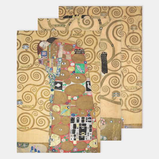 Gustav Klimt - Stoclet Frieze Tree of Life Geschenkpapier Set