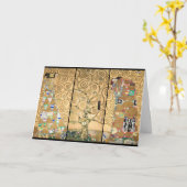 Gustav Klimt - Stoclet Frieze Tree of Life Karte (Gelbe Blume)