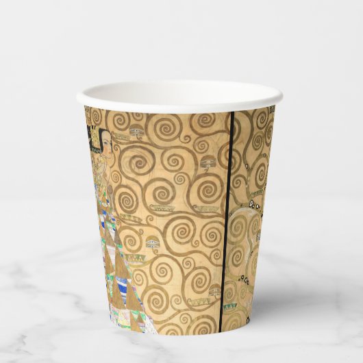 Gustav Klimt - Stoclet Frieze Tree of Life Pappbecher (Vorderseite)