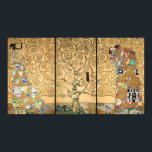 Gustav Klimt - Stoclet Frieze Tree of Life Poster<br><div class="desc">Stoclet Frieze Triptych: Baum des Lebens,  Erfüllung,  Erwartung - Gustav Klimt,  Pappe,  1909</div>