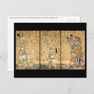 Gustav Klimt - Stoclet Frieze Tree of Life Postkarte