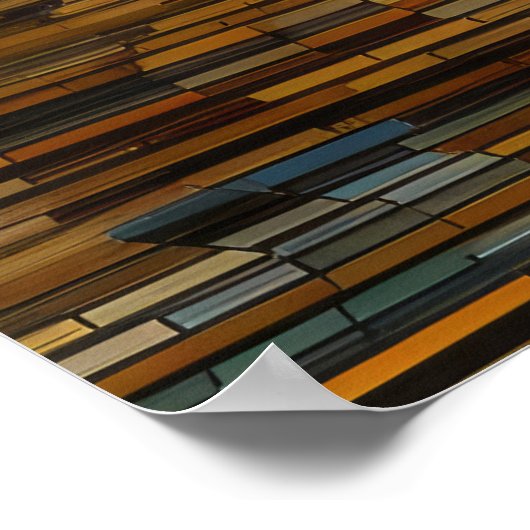 Gustav Klimt Style Landschaft Poster (Ecke)