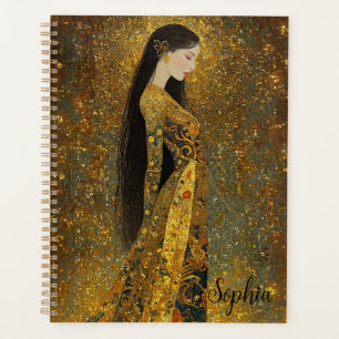 Gustav Klimt Style Regal Frau Planer