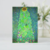 Gustav Klimt Sunflower Einladung (Stehend Vorderseite)