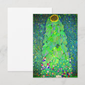 Gustav Klimt Sunflower Einladung (Vorne/Hinten)
