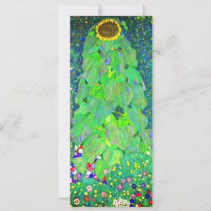 Gustav Klimt Sunflower Einladung