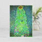 Gustav Klimt Sunflower Einladung (Stehend Vorderseite)