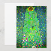 Gustav Klimt Sunflower Einladung (Vorne/Hinten)