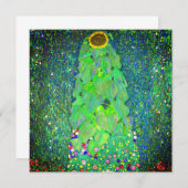 Gustav Klimt Sunflower Einladung (Vorne/Hinten)