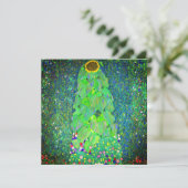 Gustav Klimt Sunflower Einladung (Stehend Vorderseite)