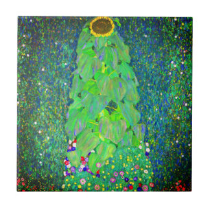 Gustav Klimt Sunflower Fliese