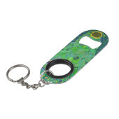 Gustav Klimt Sunflower Mini Flaschenöffner (Vorderseite Schrägansicht)