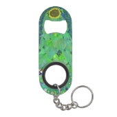 Gustav Klimt Sunflower Mini Flaschenöffner (Rückseite)