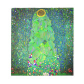 Gustav Klimt Sunflower Notizblock (Vorderseite)