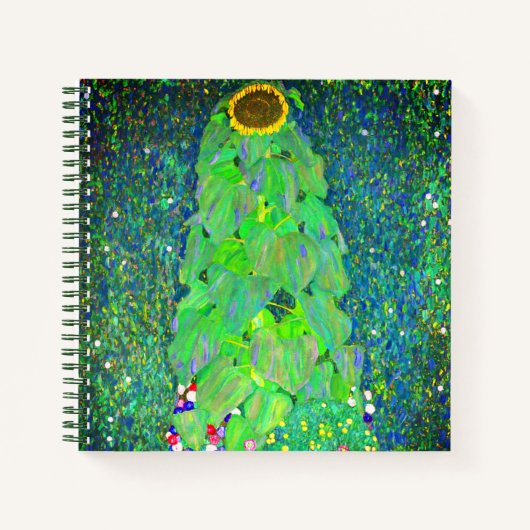 Gustav Klimt Sunflower Notizblock (Vorderseite)
