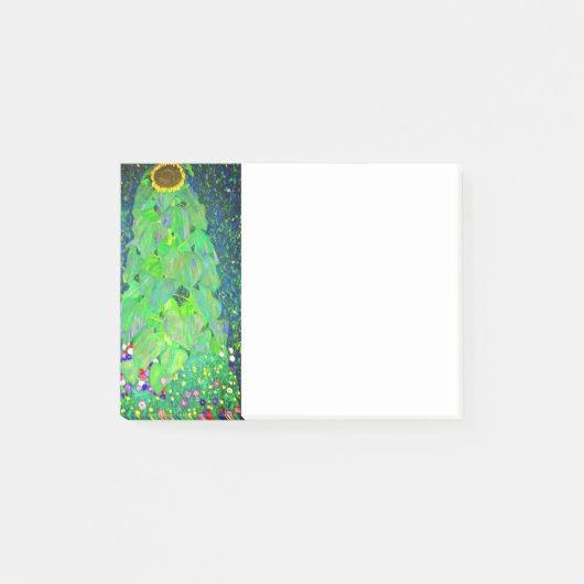 Gustav Klimt Sunflower Post-it Klebezettel (Vorderseite)