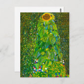 Gustav Klimt Sunflower Postcard Postkarte (Vorne/Hinten)