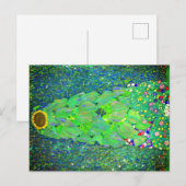 Gustav Klimt Sunflower Postkarte (Vorne/Hinten)